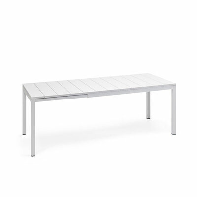 Nardi Rio aluminium tuintafel 140/210x85 cm kleur: wit