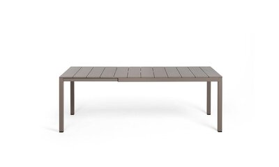 Nardi Rio aluminium tuintafel 140/210x85 cm kleur: tortora