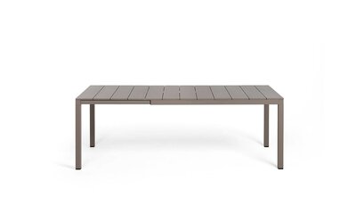 Nardi Rio aluminium tuintafel 140/210x85 cm kleur: tortora