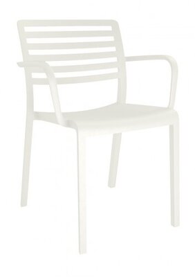 Lama Resol kunststof armstoel kleur: wit