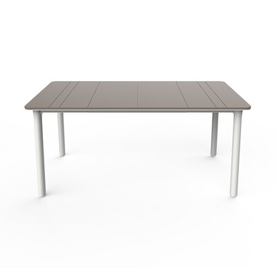Resol Kunststof Tuintafel Noa 160x90 cm, kleur: wit/arena