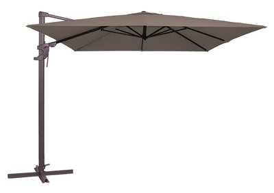 Madison zweefparasol Monaco Flex vierkant 3.0 meter, kleur: ecru