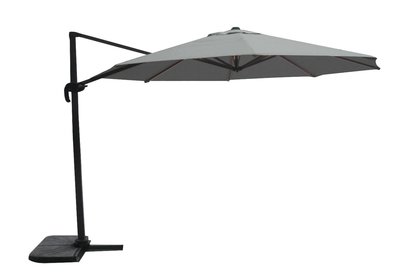 Zweefparasol rond 3.5 meter, kleur: grijs