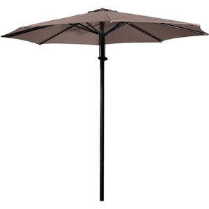 Lesli Living Libra Push Up - Staande Parasol - Rond 3 meter - Taupe