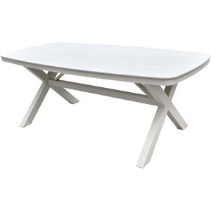 Lesli Living Davos Deens Ovaal - Tuintafel - 200x100 cm - Beige