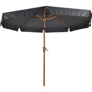 Lesli Living Libra - Staande Parasol - Rond 3 meter - Houtlook - Zwart