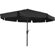 Lesli Living Libra - Staande Parasol -Opdraaimechanisme - Rond 3 meter - Zwart