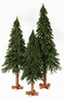 Alpine - Kunstkerstboom op stam - 60 cm - natuurlijke stam