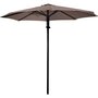 Lesli Living Libra Push Up - Staande Parasol - Rond 3 meter - Taupe