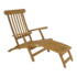 Teak deckchair verstelbare rugleuning