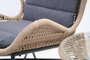 Retro look loungeset Rome - 2-zits loungebank - 2 loungestoelen - inclusief kussens en loungetafel_