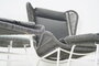 Relaxset Milan antraciet - duo loungeset - 2 loungestoelen - inclusief kussens - inclusief voetenbankjes_