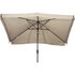 Lesli Living Libra - Staande Parasol -Opdraaimechanisme - Rechthoekig 2x3 meter - Ecru_