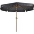 Lesli Living Libra - Staande Parasol - Rond 3 meter - Houtlook - Zwart