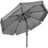 Lesli Living Libra - Staande Parasol -Opdraaimechanisme - Rond 3 meter - Grijs