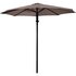 Lesli Living Libra Push Up - Staande Parasol - Rond 3 meter - Taupe