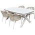 Lesli Living Davos Deens Ovaal - Tuintafel - 200x100 cm - Beige_